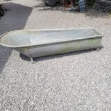Old zinc bathtub