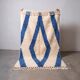Handmade pure wool traditional blue and white rug 150/250 cm