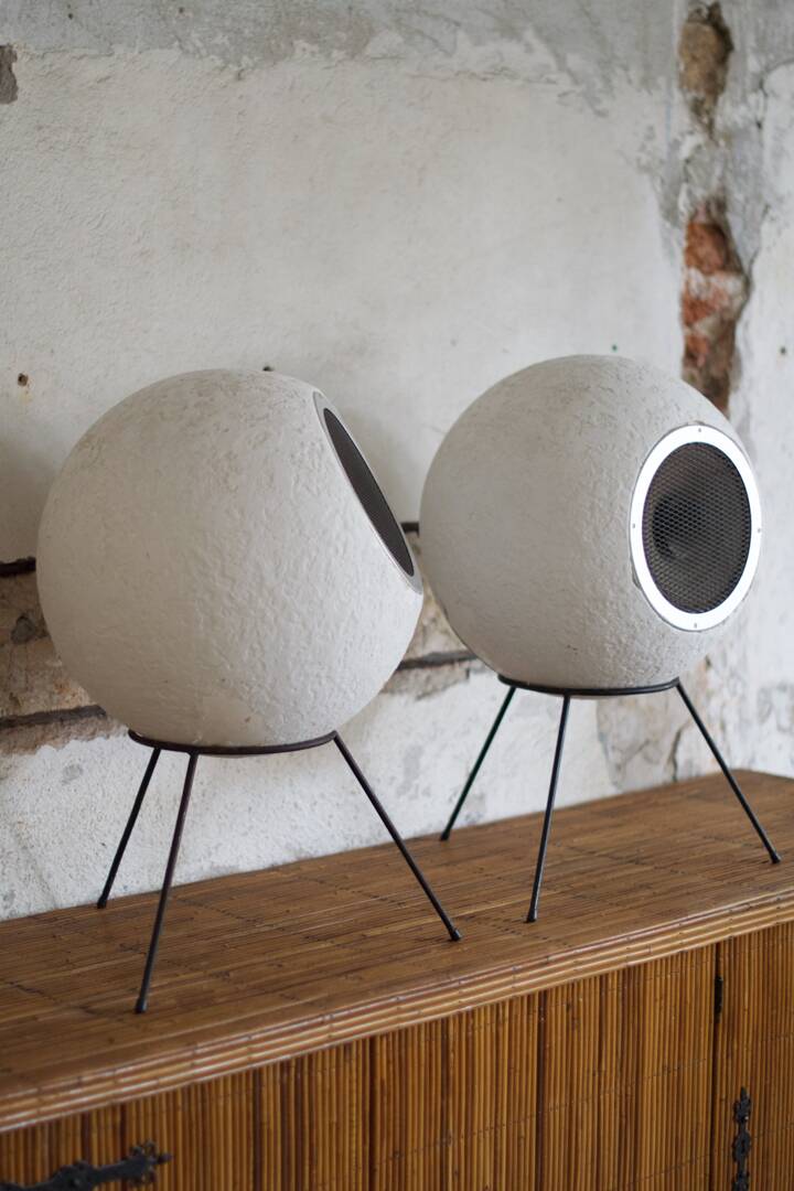 Set of 2 AS40 Bicone Supravox T215s Speakers by Joseph Léon for Elipson - 1960s