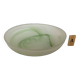 Green glass paste empty pocket ashtray A