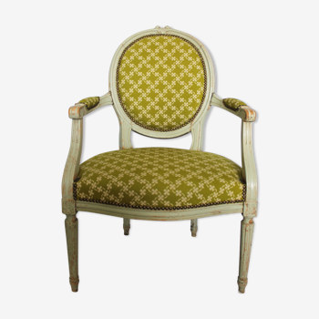 Louis XVI-style arm medallion armchair