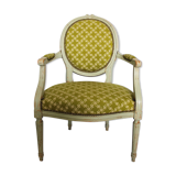 Louis XVI-style arm medallion armchair
