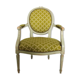 Louis XVI-style arm medallion armchair
