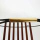 portariviste vintage legno metallo ed inserti in ottone
