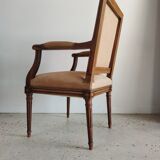Louis XVI Jacob style armchair beige trim