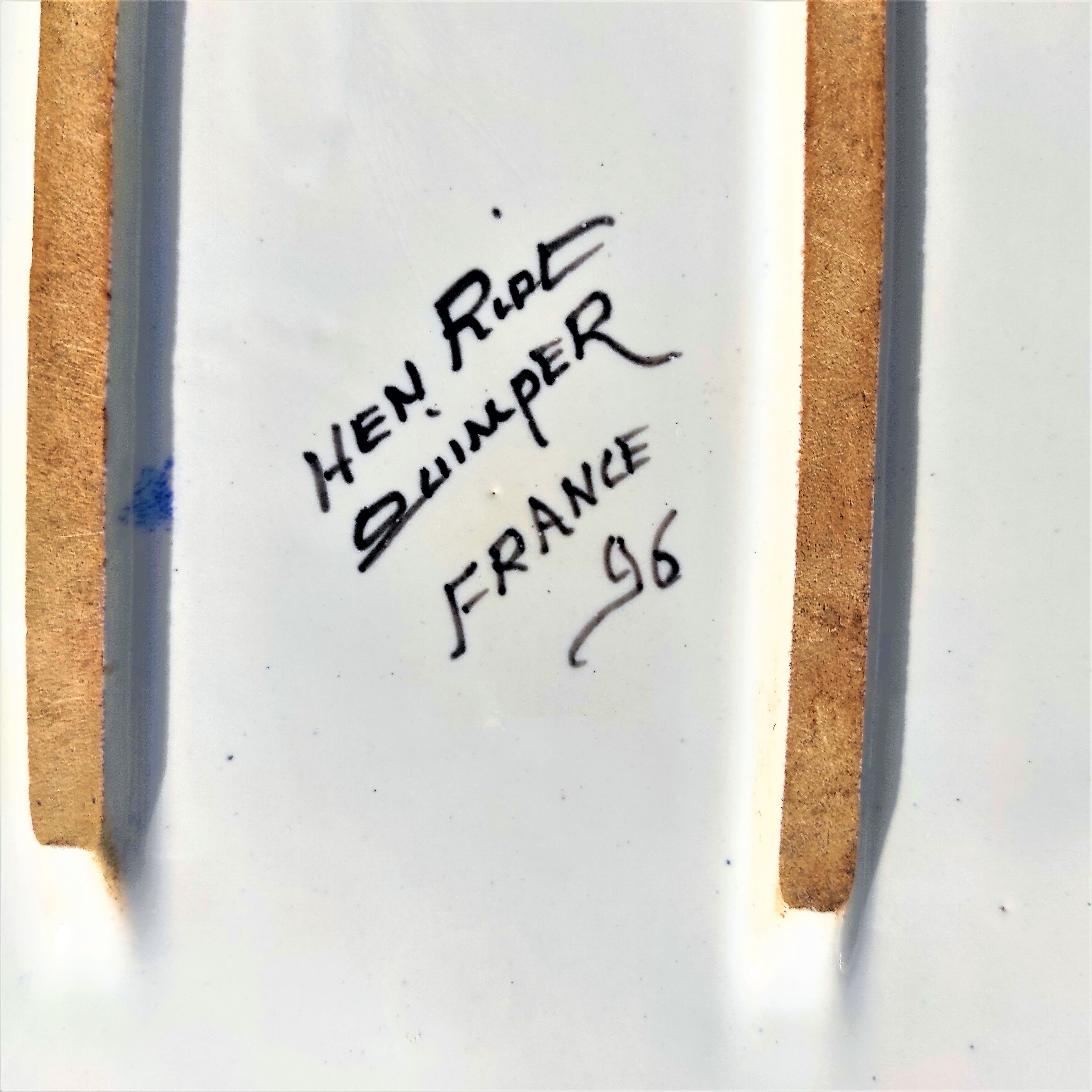 Plat à 6 compartiments henriot quimper