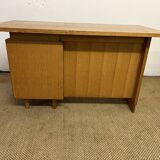 Old wooden desk and armchair