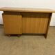 Old wooden desk and armchair