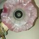 Vintage Wall Sconce Pair – Moulded Pink Glass & Brass | Retro Elegance