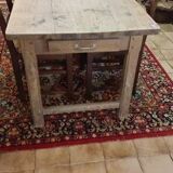 Large 19th Century Farm Table - Solid Wood - 240 cm