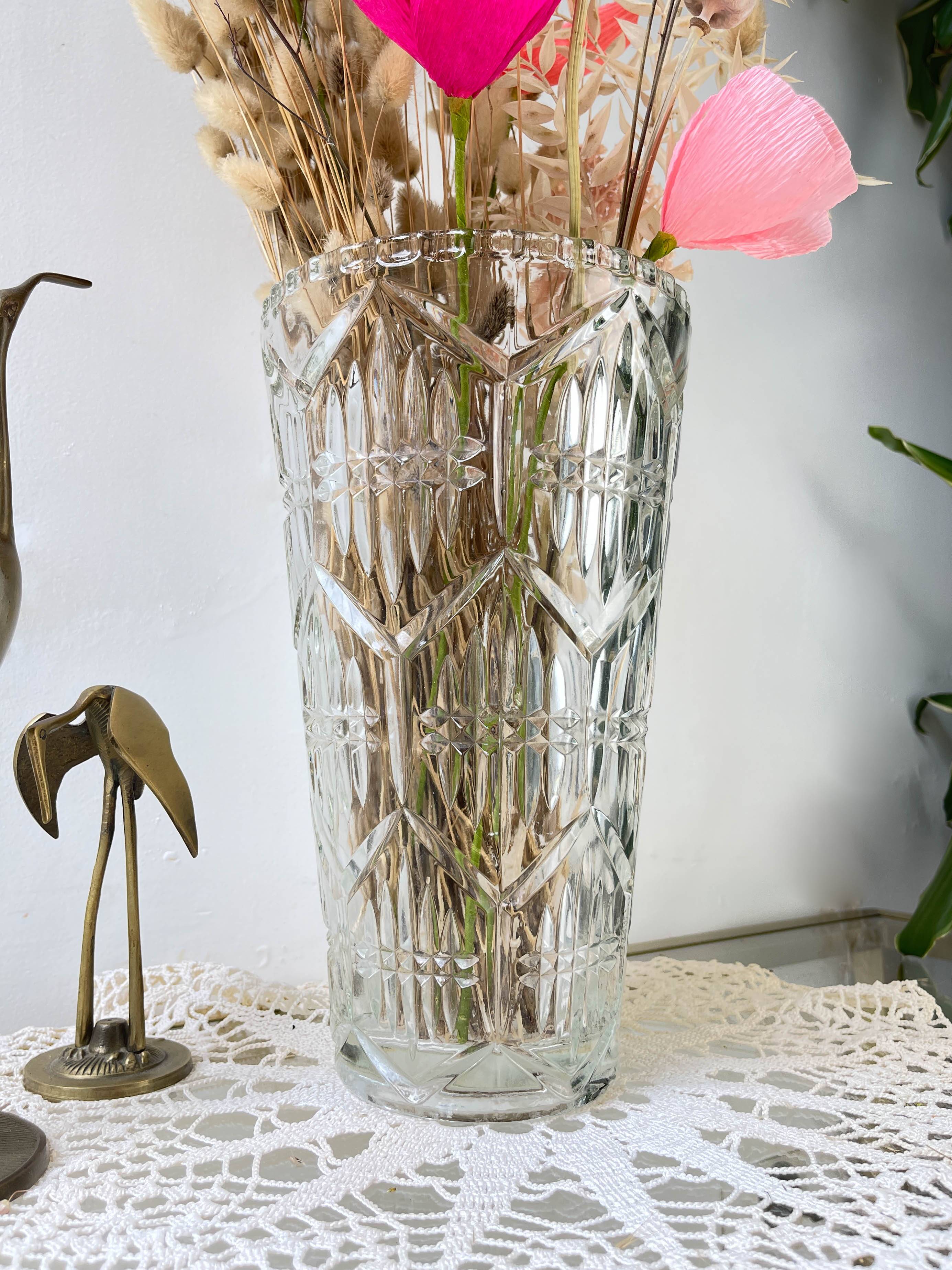 Vintage Art Deco style glass vase