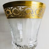 Set of 6 crystal water glasses from saint louis model thistle