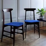Pair of Italian teak chairs