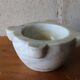White marble mortar