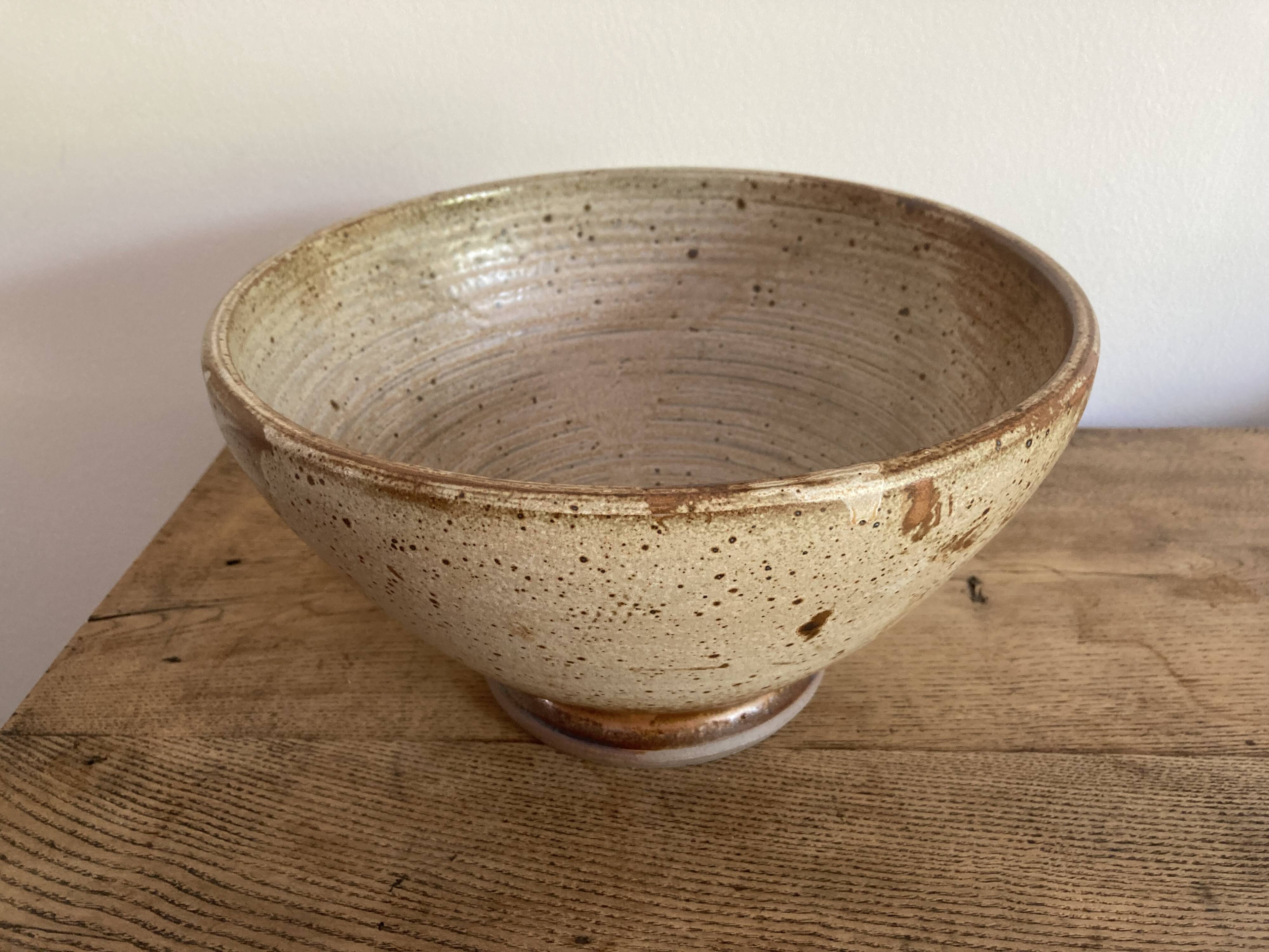 Speckled sandstone bowl