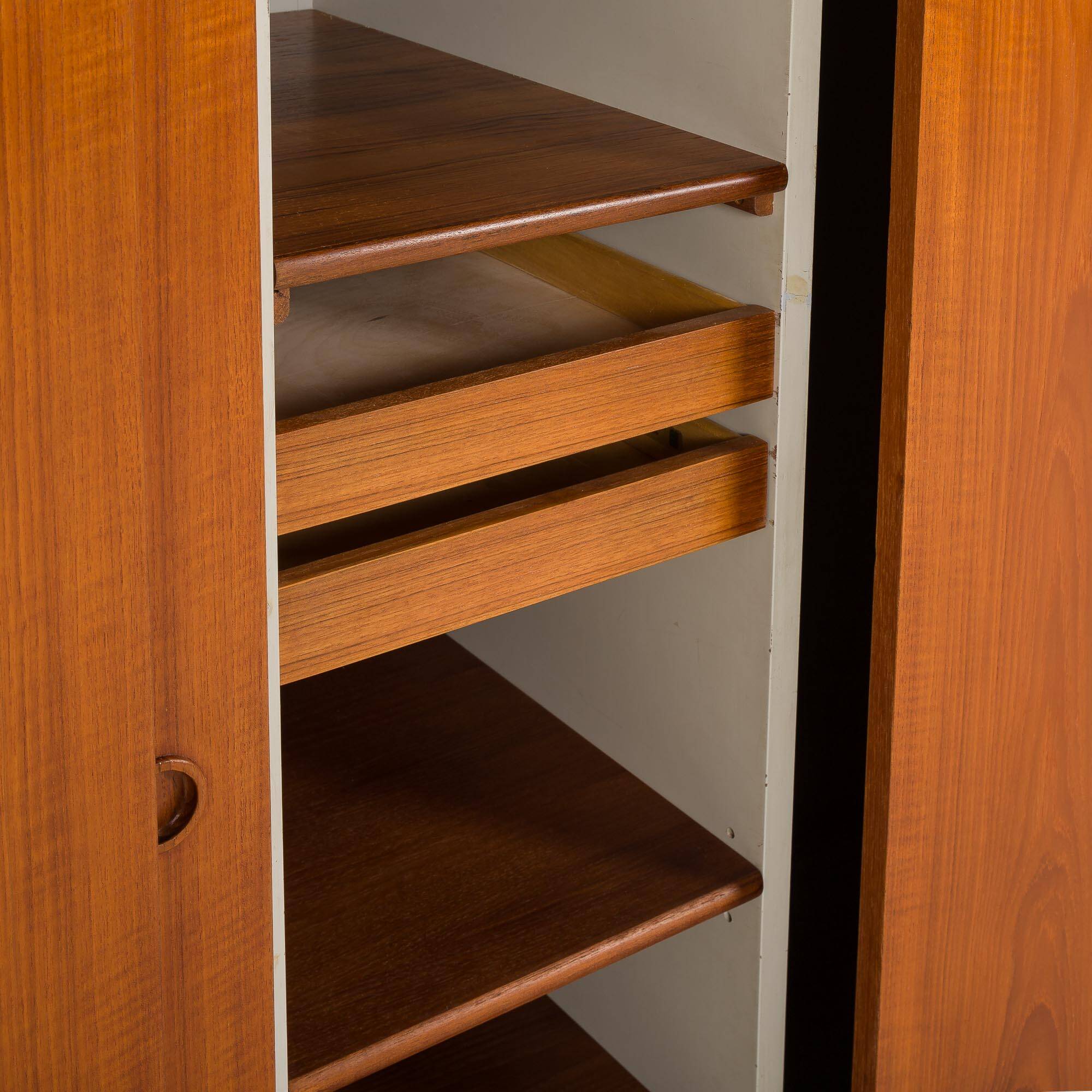 Melvin Mikkelsen extra large wardrobe in teak, Denmark 1960s