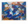 Tableau peinture abstrait signé André Meunier, moderniste, design