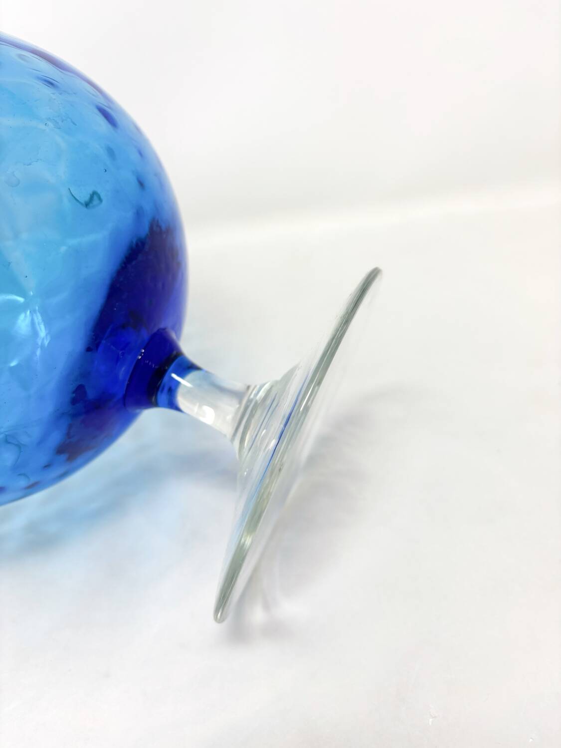 Empoli blue glass vase