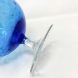 Vase en verre Empoli bleu
