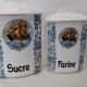 Antique spice jar Czechoclovakia porcelain decoration boat collection