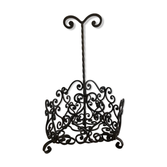 Old wrought iron bottle holder