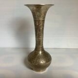 Orientalist vase in worked brass