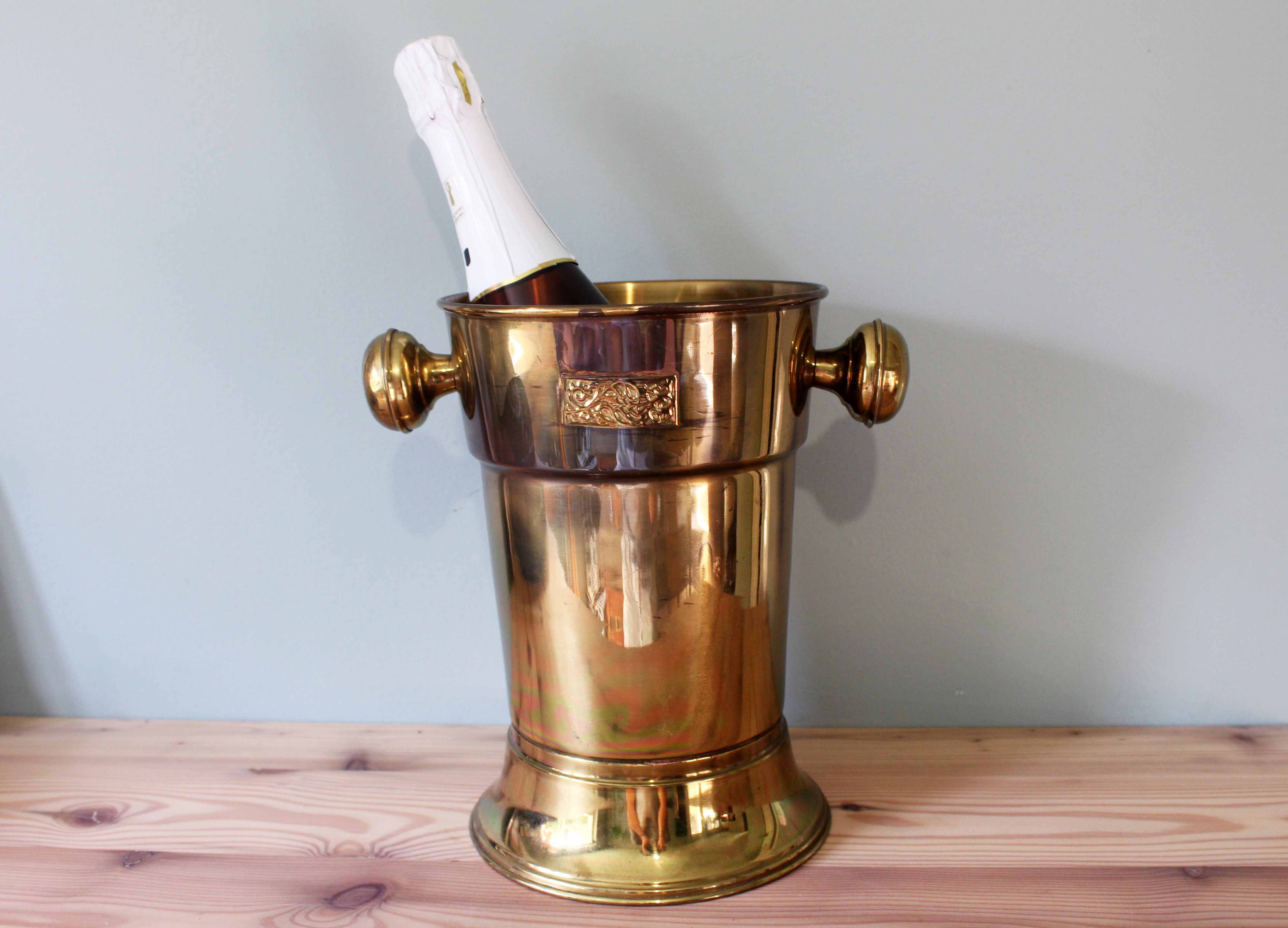 Vintage brass ice bucket