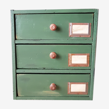 Old workshop furniture with drawers