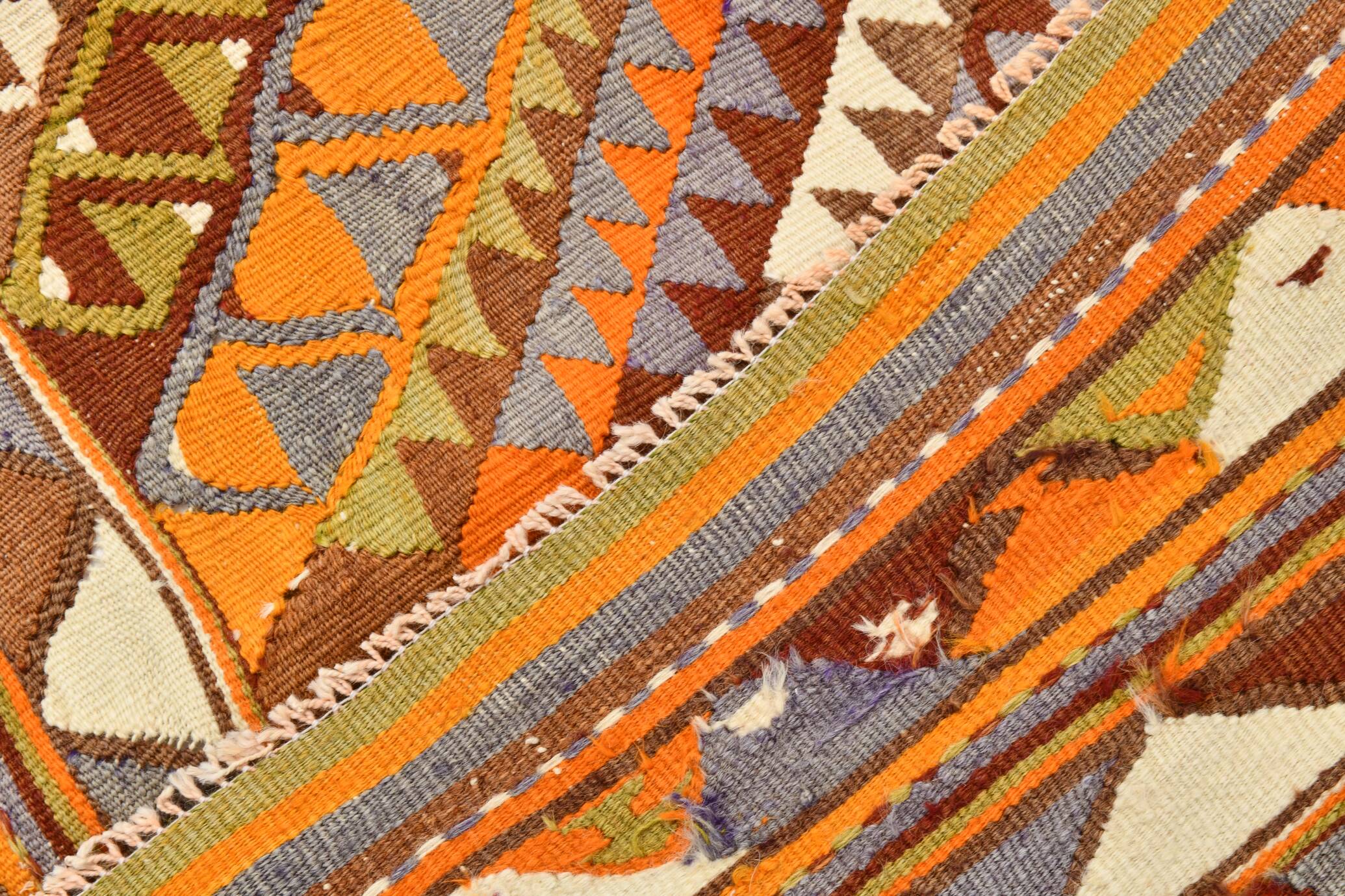 5x7 Rug For Living Room Scandinavian Vintage Kilim Rug, 155x224Cm SK 2309