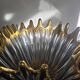 Free-form crystal bowl with fine gold gilding – Vintage 1950s/1960s