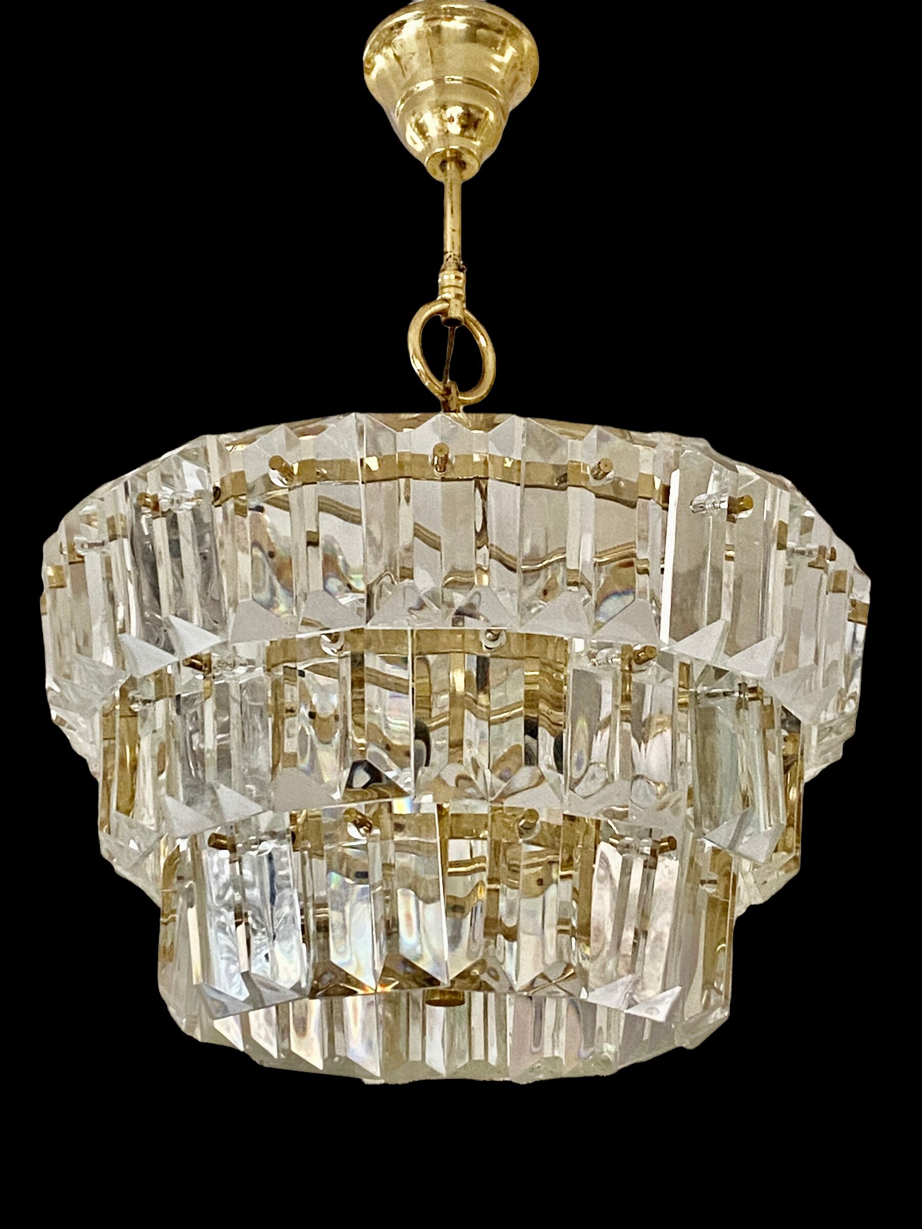 Kinkeldey chandelier 3 levels 1970