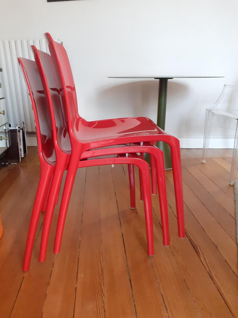 Lot de trois chaises Tiffany de Marcello Ziliani