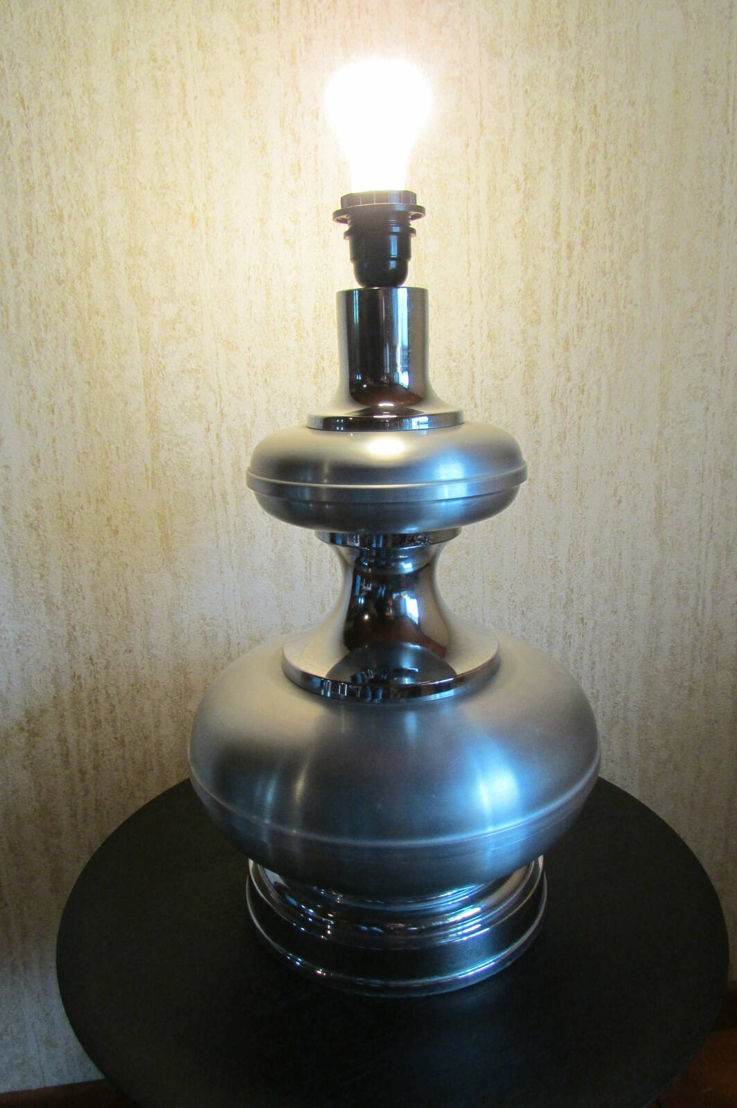 Living room lamp, High, aluminum and stainless steel