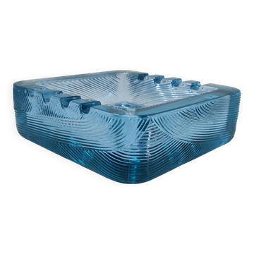 1970s Blue Ashtray by Sergio Asti for Arnolfo di Cambio. Made in Italy