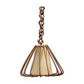 Suspension en bambou naturel des années 60