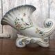 Old corn plenty vase white ceramic vintage moustiers decor