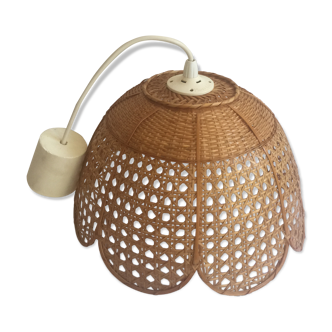 Wicker canning hanging lamp