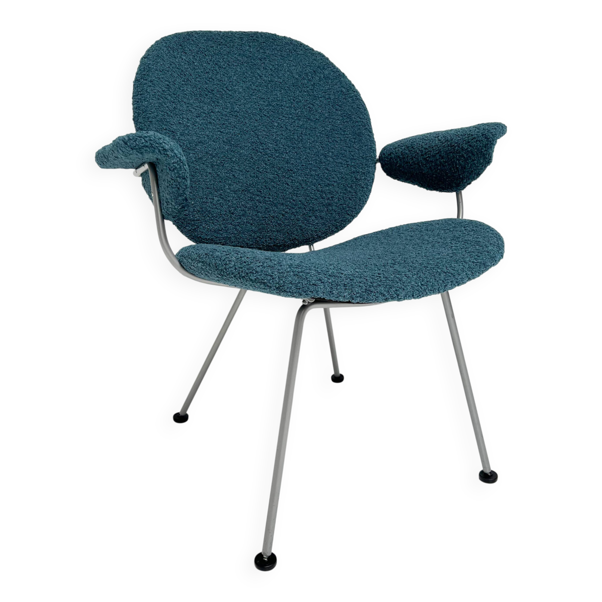 Reupholstered Trienale armchair by Willem Gispen for Kembo Rhenen