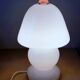 Lampe champignon en opaline de Murano, 1970