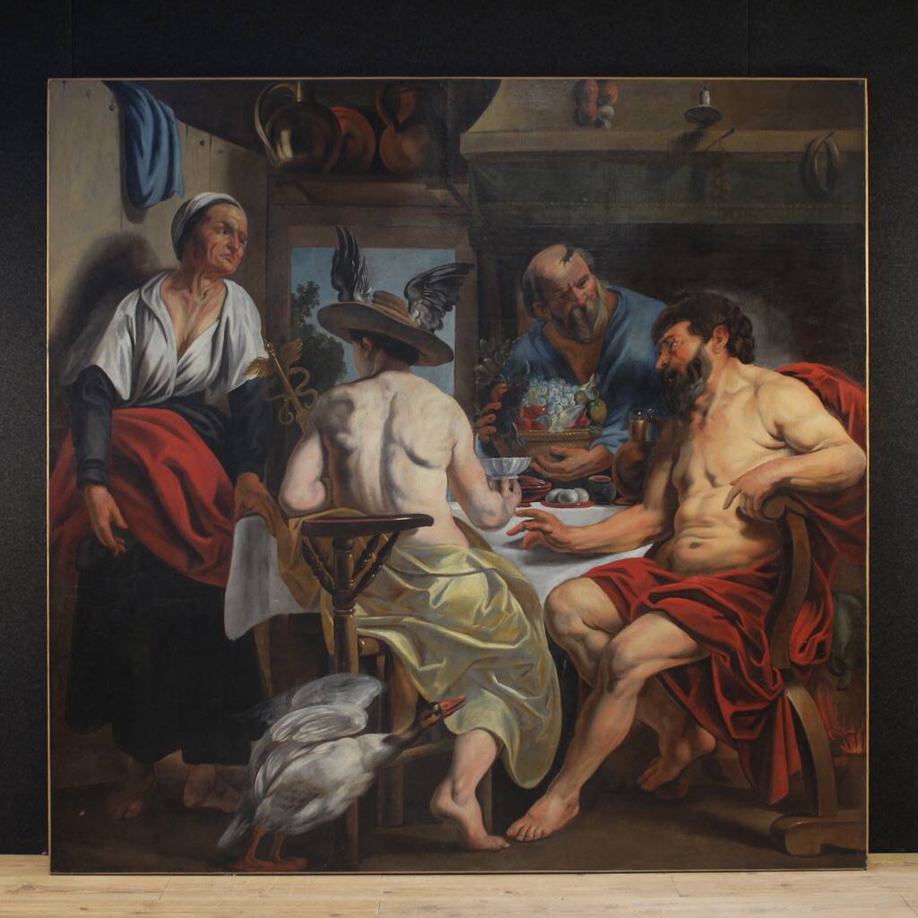 Great 18th-century mythological painting, Philemon and Baucis