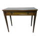 Extendable console table in cherry wood.