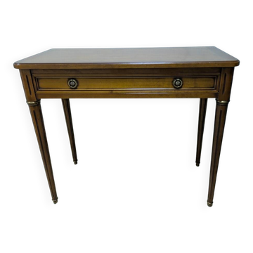 Table console extensible en merisier