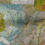 School poster Hatier north region east economic and physical map