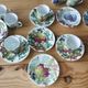 Coffee service for 8 people in limoges porcelain lazeyras – brand new condition