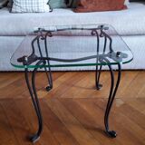 Coffee table from the 50s in wrought iron