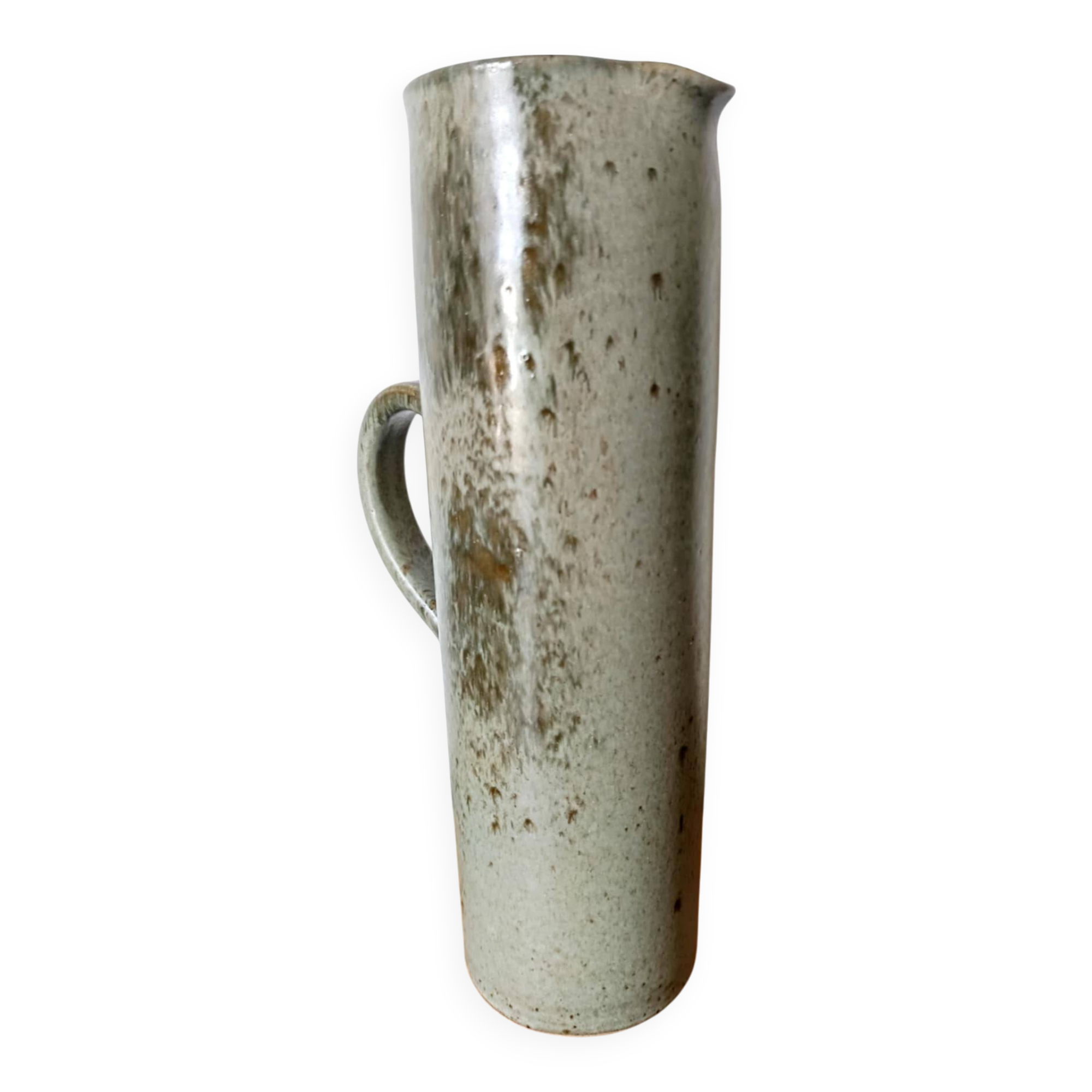 Vintage 1950s enamelled stoneware jug