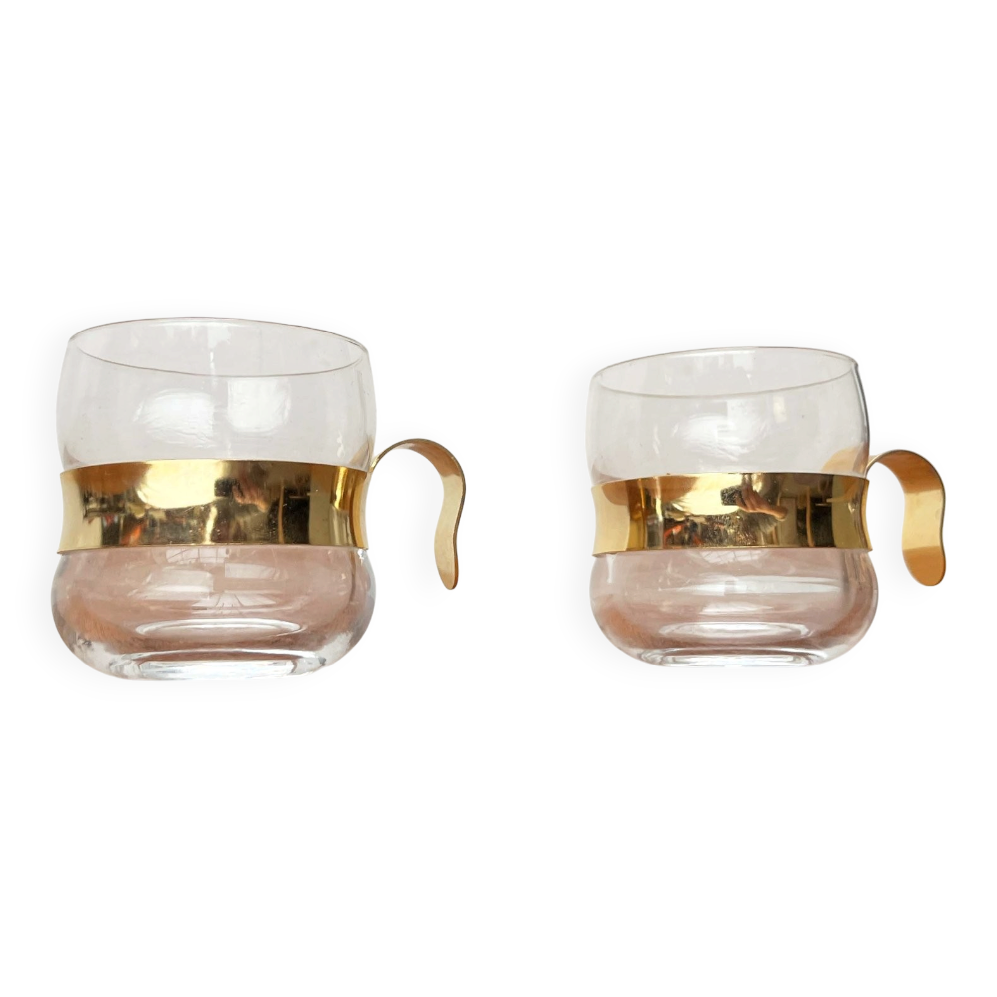 Vintage tea glasses Paula Series by Jorma Vennola for Iittala, 1970s, set of 2