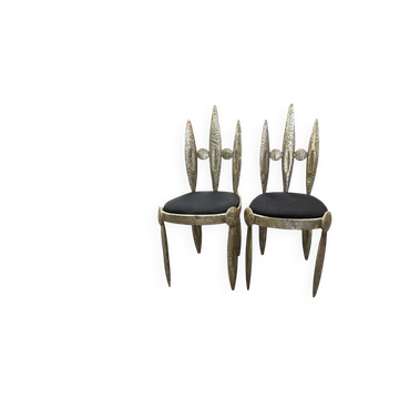 pair of barbaric chairs