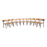 10 Vintage Canteen Chairs