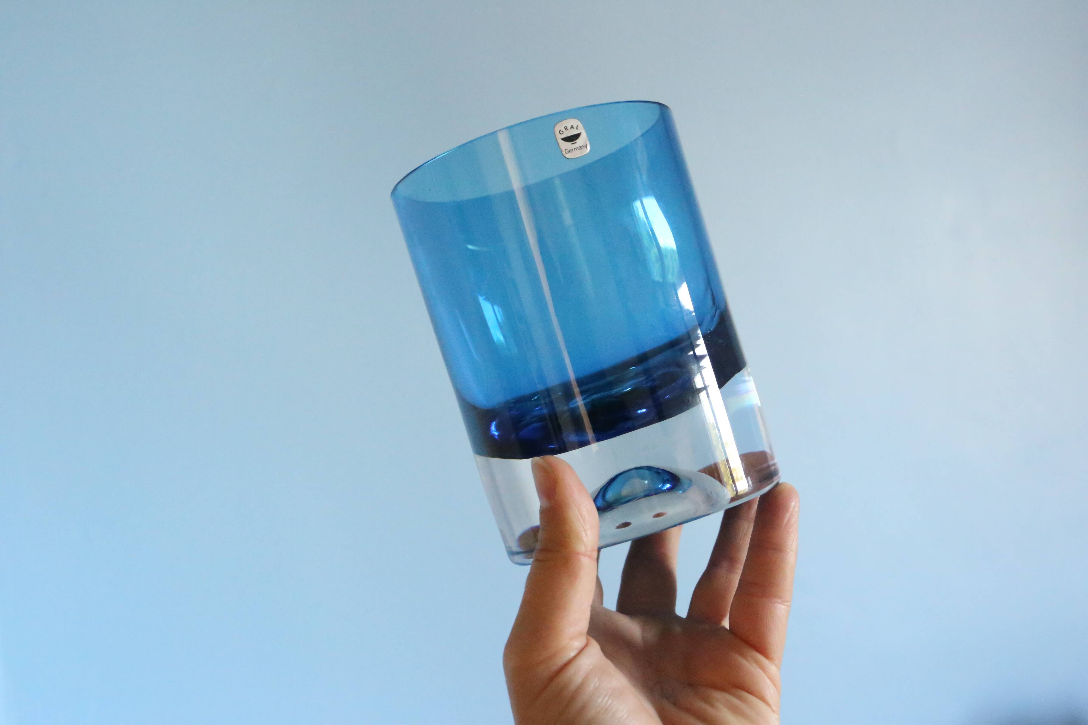 Gral Germany vase, 1965, blue, vintage